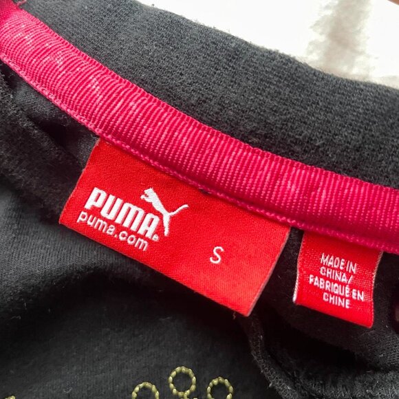 Vintage Black and Pink Puma Football Baby Tee - Picture 2 of 8